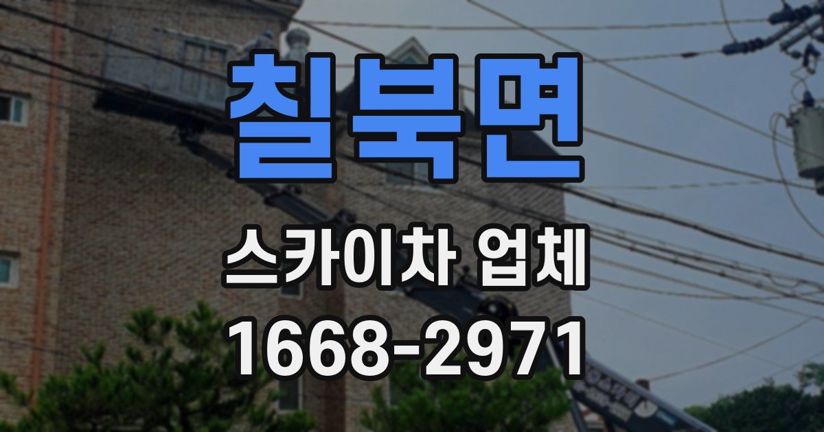 칠북면 스카이차 업체