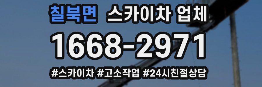 칠북면 스카이차 업체