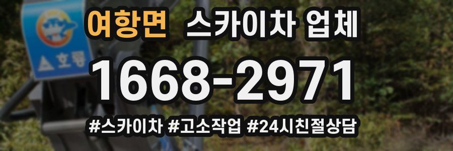 여항면 스카이차 업체