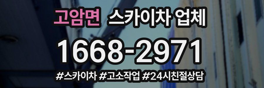 고암면 스카이차 업체
