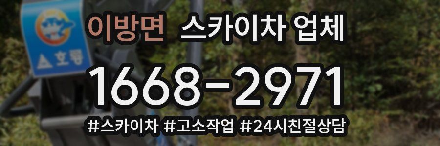 이방면 스카이차 업체