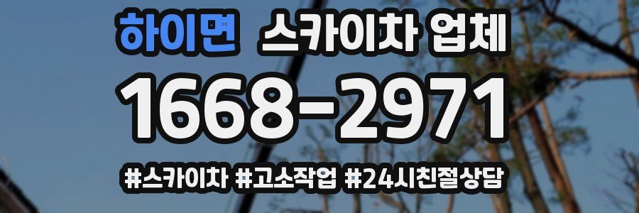 하이면 스카이차 업체