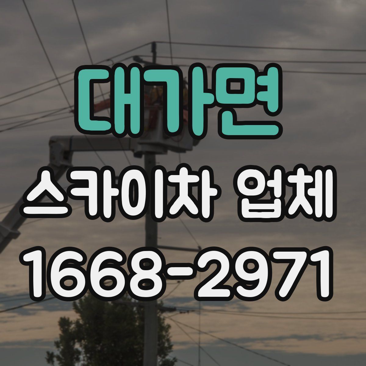 대가면 스카이차 업체