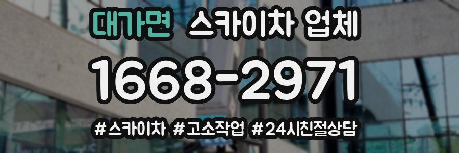 대가면 스카이차 업체