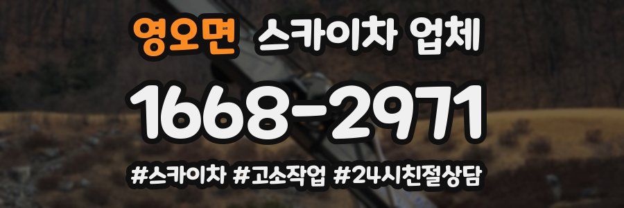 영오면 스카이차 업체