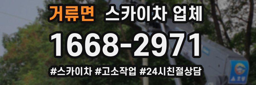 거류면 스카이차 업체