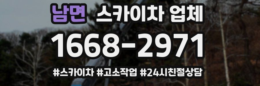 남면 스카이차 업체
