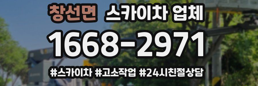 창선면 스카이차 업체