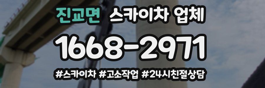 진교면 스카이차 업체