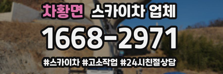 차황면 스카이차 업체