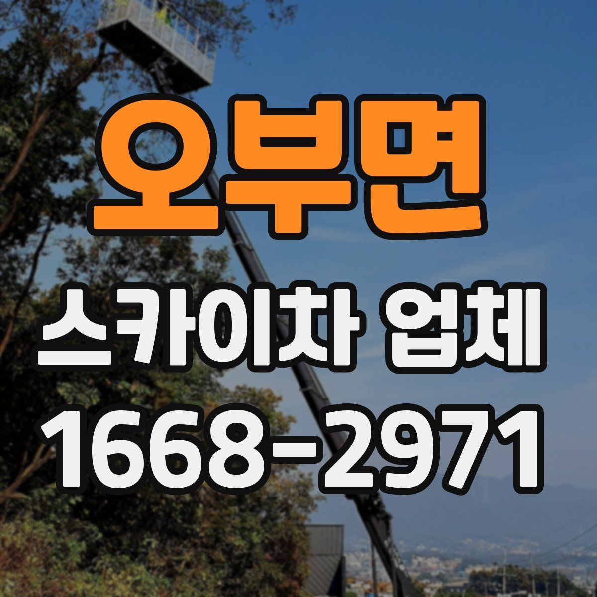 오부면 스카이차 업체