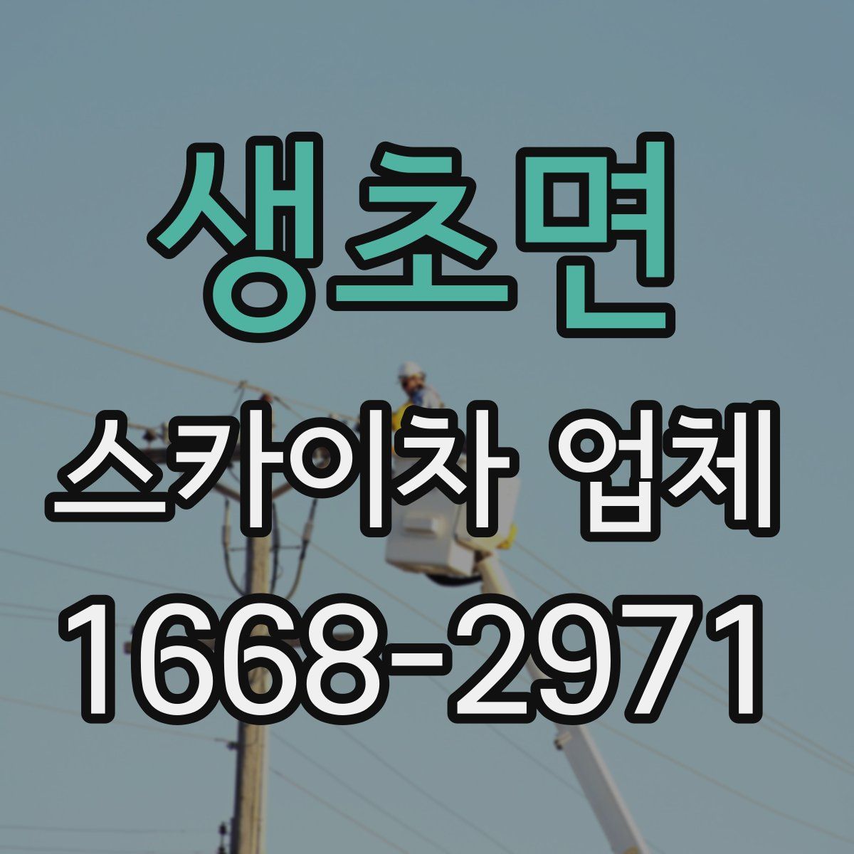 생초면 스카이차 업체