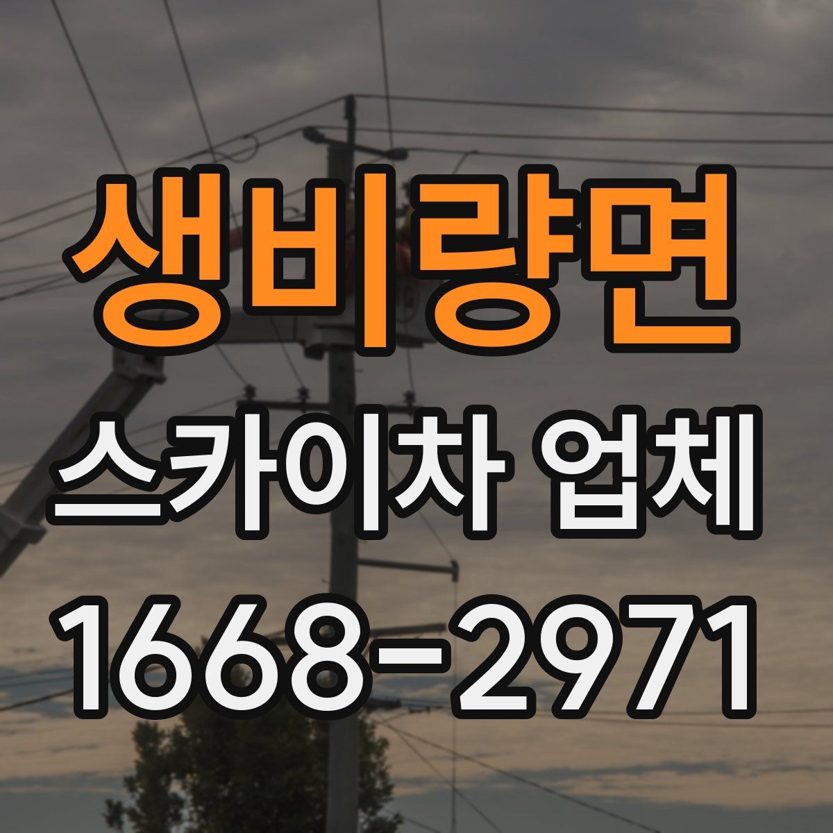 생비량면 스카이차 업체