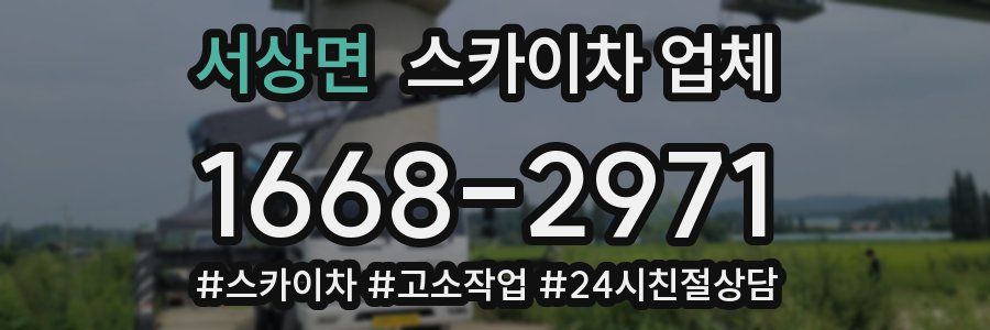 서상면 스카이차 업체