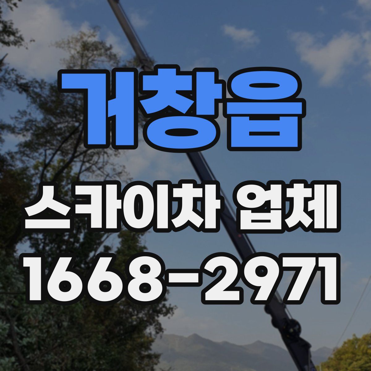 거창읍 스카이차 업체