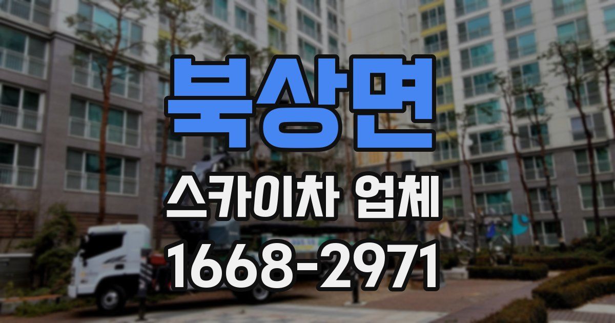 북상면 스카이차 업체