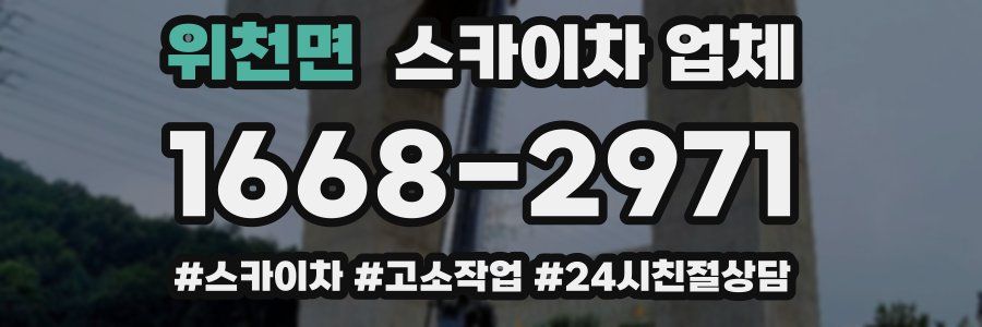 위천면 스카이차 업체