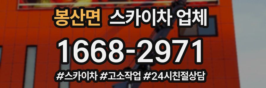 봉산면 스카이차 업체