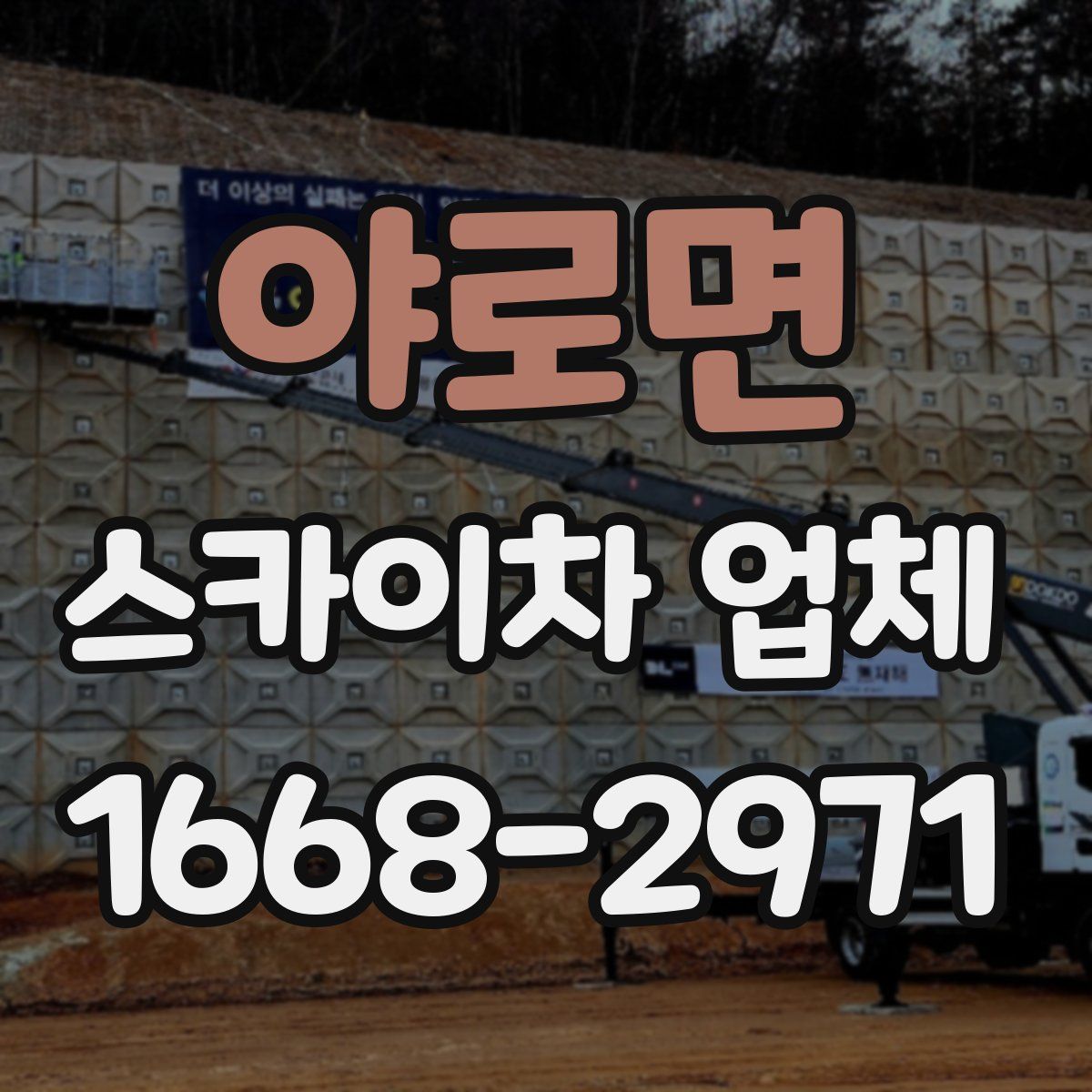 야로면 스카이차 업체