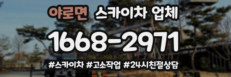 야로면 스카이차 업체