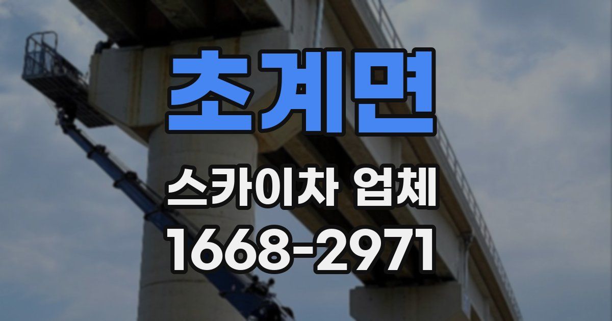 초계면 스카이차 업체