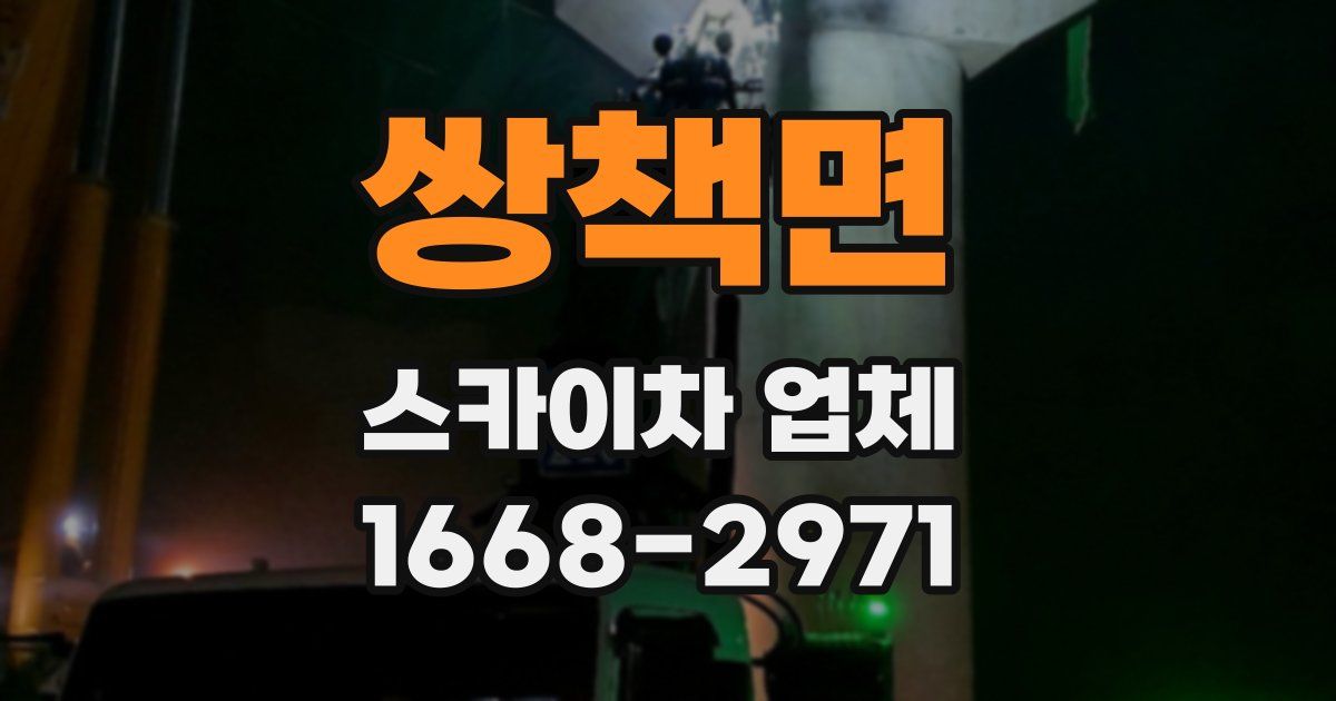 쌍책면 스카이차 업체