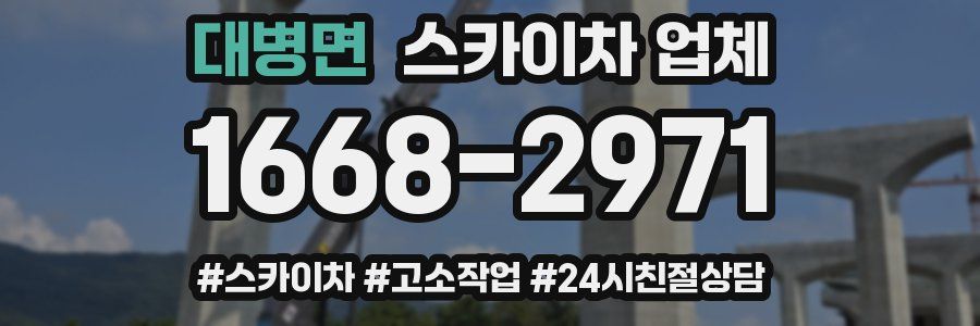 대병면 스카이차 업체
