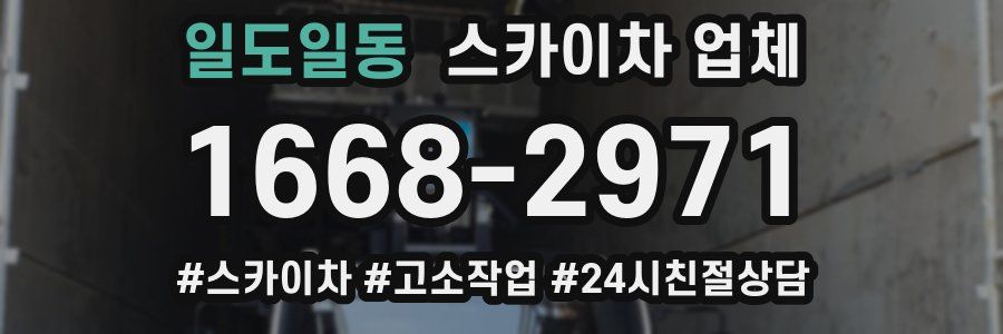 일도일동 스카이차 업체