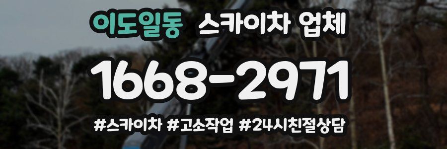 이도일동 스카이차 업체
