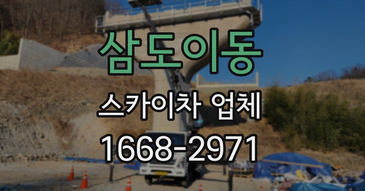 삼도이동 스카이차 업체