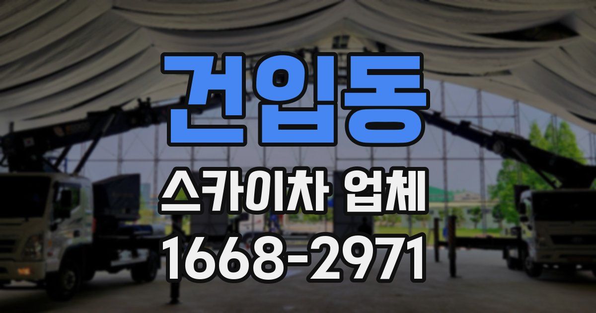 건입동 스카이차 업체