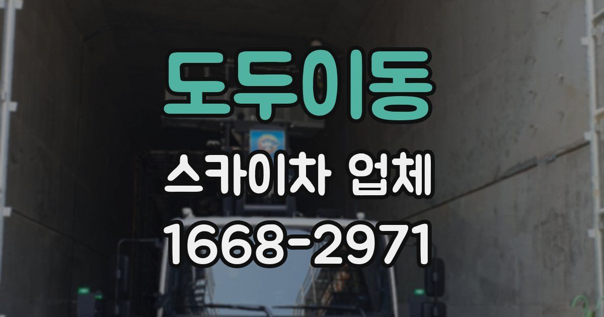도두이동 스카이차 업체