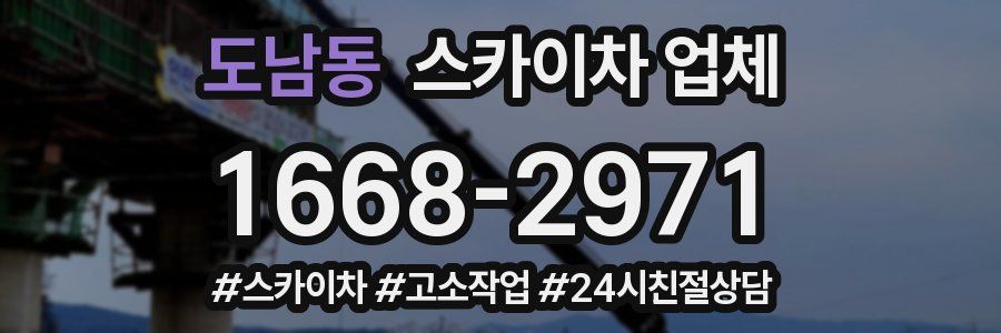 도남동 스카이차 업체