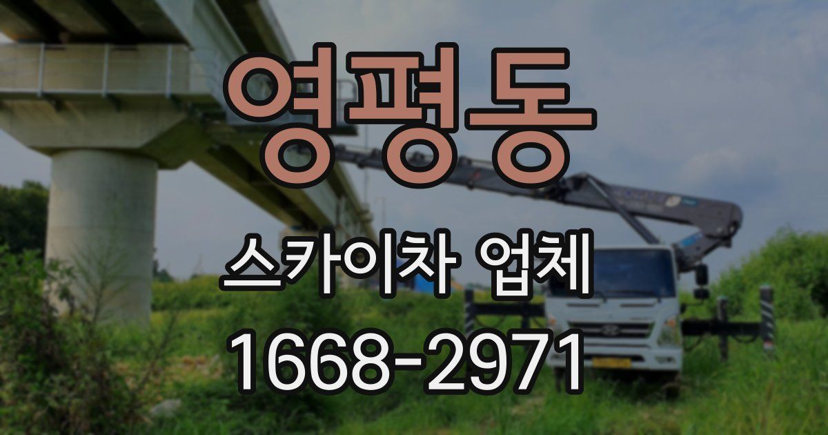 영평동 스카이차 업체