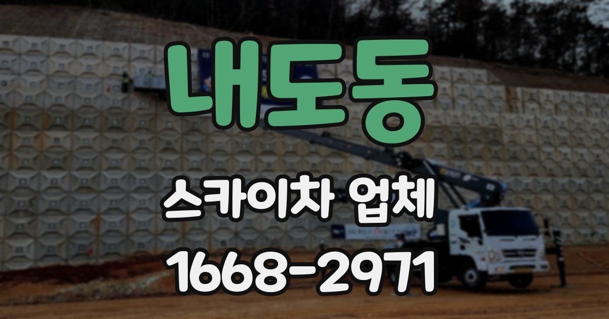 내도동 스카이차 업체