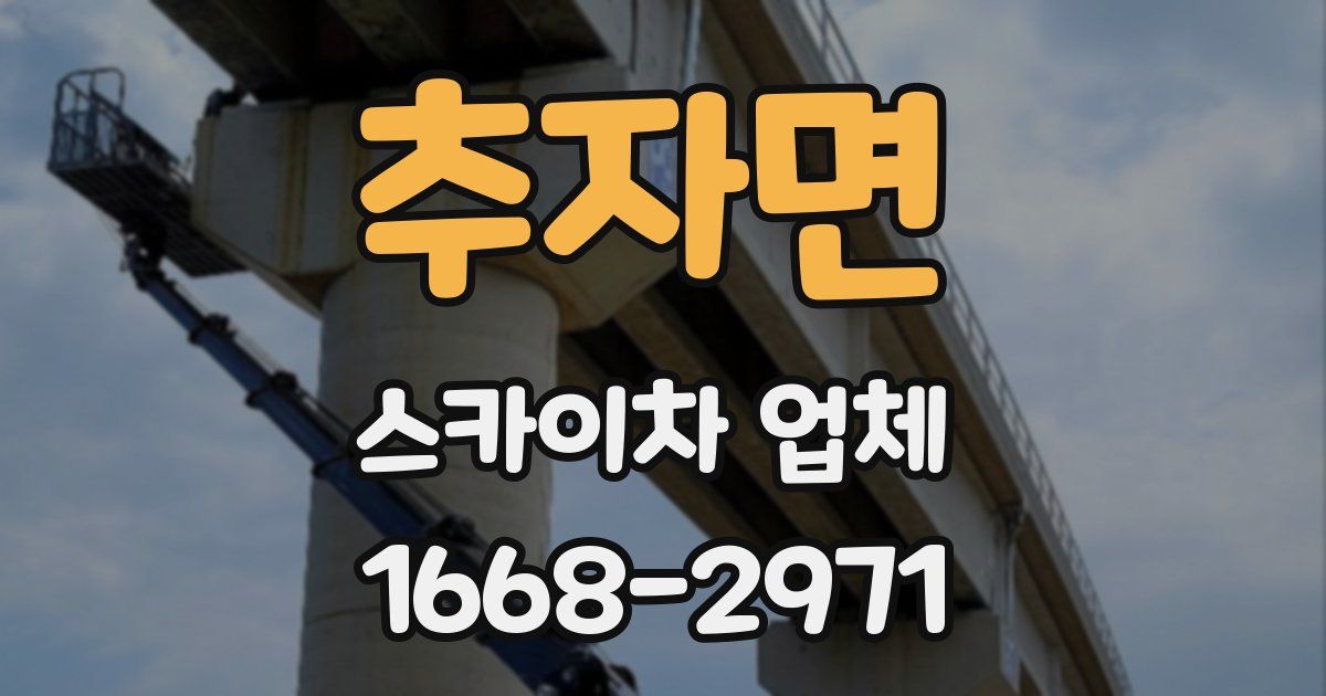 추자면 스카이차 업체