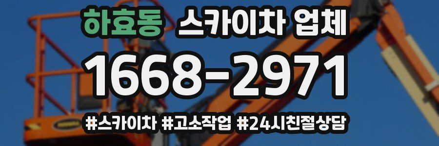 하효동 스카이차 업체