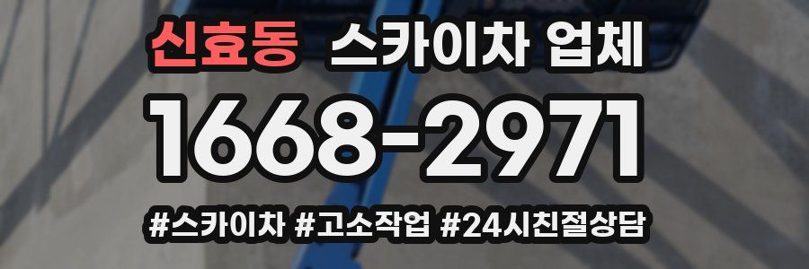 신효동 스카이차 업체