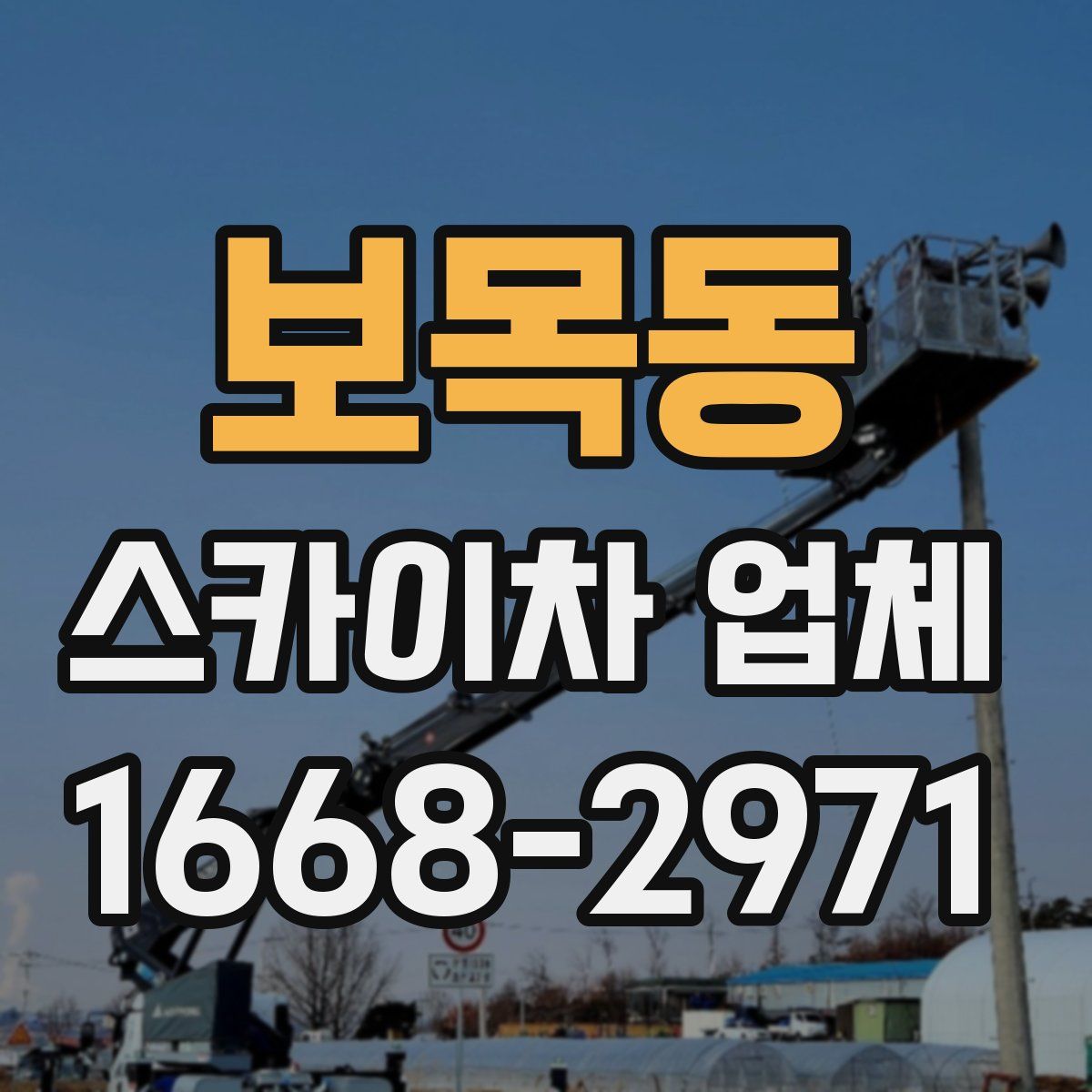 보목동 스카이차 업체