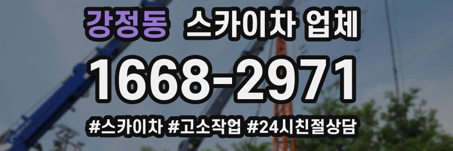 강정동 스카이차 업체