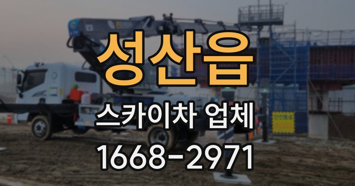 성산읍 스카이차 업체