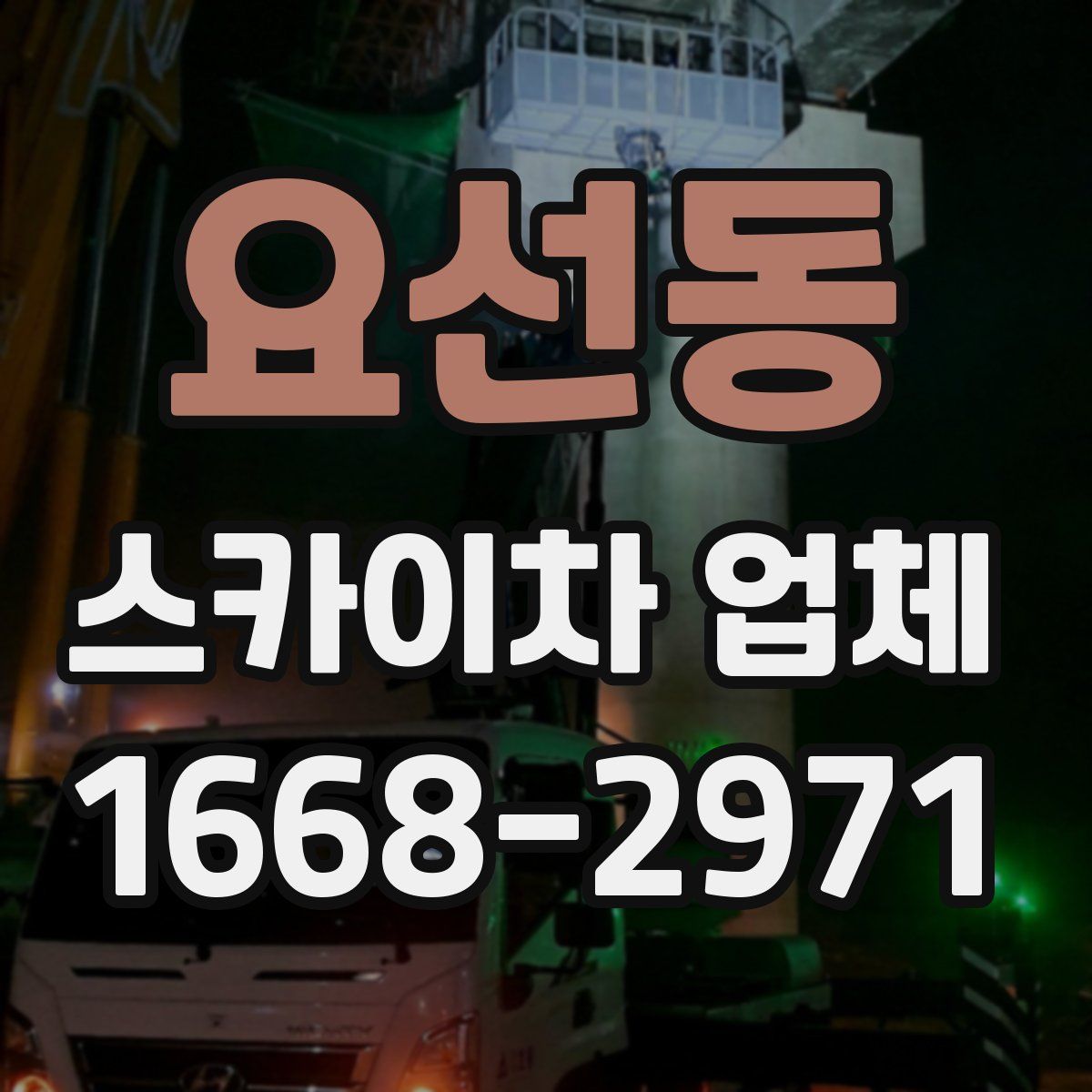 요선동 스카이차 업체