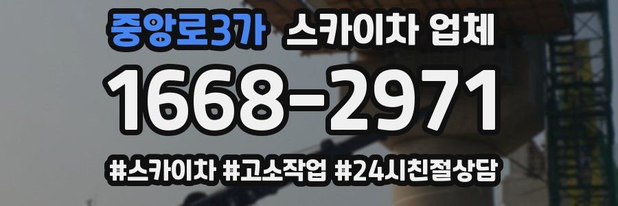 중앙로3가 스카이차 업체