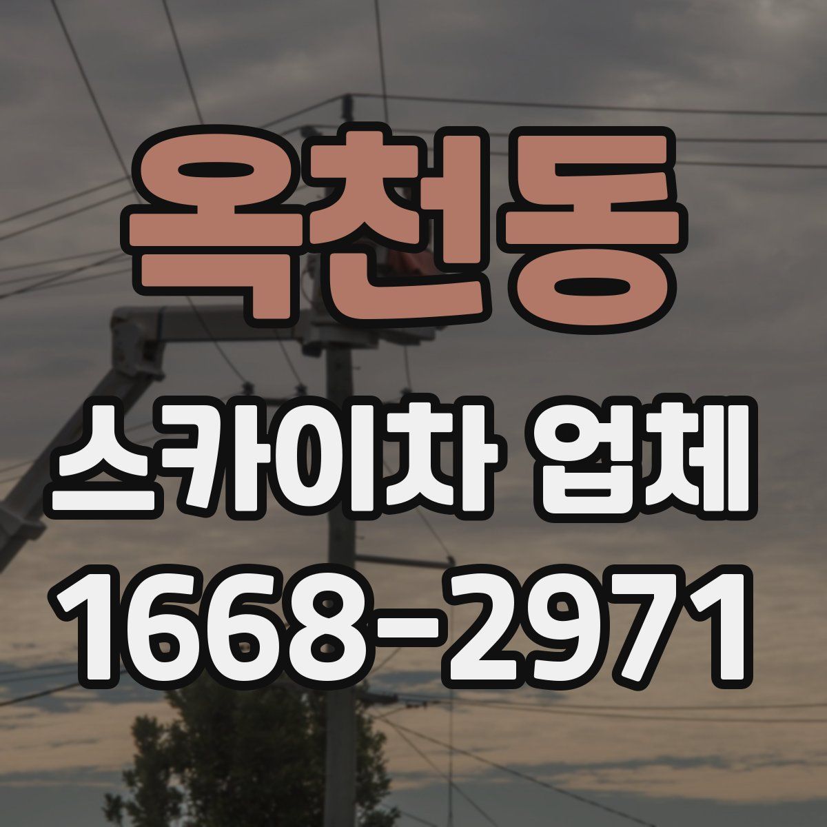 옥천동 스카이차 업체