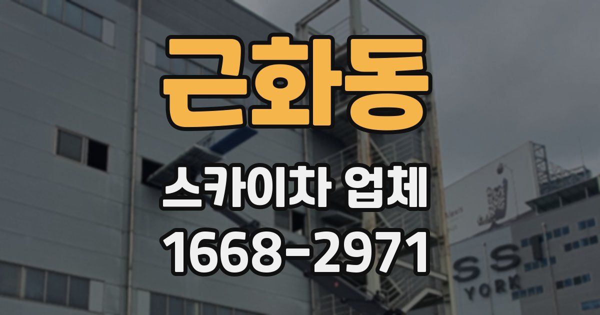 근화동 스카이차 업체