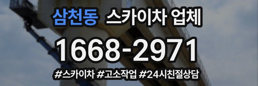 삼천동 스카이차 업체