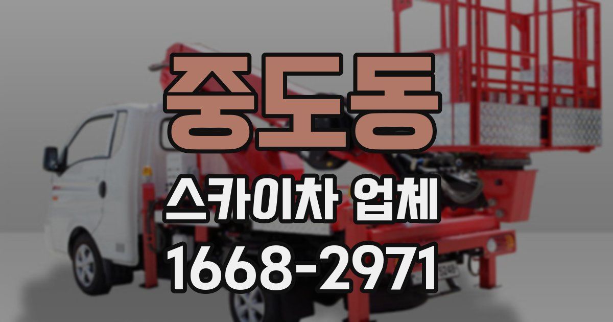 중도동 스카이차 업체