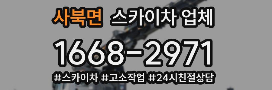 사북면 스카이차 업체