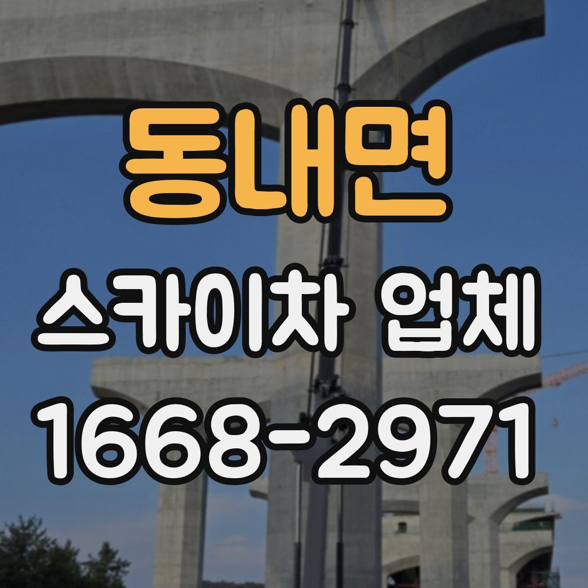 동내면 스카이차 업체