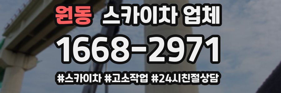 원동 스카이차 업체